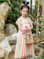 Chicas de rendimiento, conjunto de estudiantes de escuela primaria, disfraz de actuación de estilo antiguo chino para niños, disfraz Tang, Hanfu, OEM - details 0