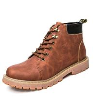 Botines cálidos con cordones, impermeables, antideslizantes y resistentes al frío, botas informales cómodas para hombre - details 5