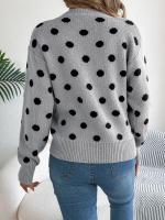 Suéter con capucha de manga larga tejido a la moda para mujer Otoño/Invierno 2024 con color a Do - details 1