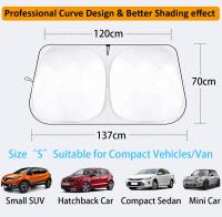 Parasol Delantero para Coche, Protector Solar para Protección contra Rayos UV, 137x70 cm - details 5
