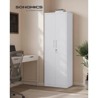 Armario de Garaje de 5 Estantes con 2 Puertas, Armario de Oficina, 40 x 80 x 180 cm, 1 Cerradura, Estantes Ajustables, Gabinete de Metal, Gris Mate OMC015G01 - details 26