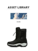 Botas de nieve cálidas y afelpadas para hombre, botines informales de alta calidad, impermeables y antideslizantes, para senderismo y trabajo en invierno - details 13