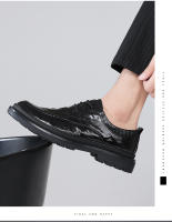 La primera capa de piel de oveja de alta gama, ropa formal transpirable y versátil con cordones, zapatos de hombre a la moda. - details 7