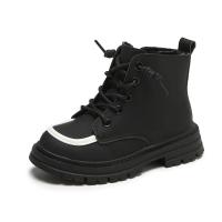 Botas de moda para niños y niñas, zapatos de cuero de felpa antideslizantes, versátiles, fondo suave, estilo coreano, otoño e invierno, 2024 - details 7