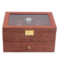 Caja de Reloj de Madera y Acrílico Transparente Almacenamiento de Joyería de Madera para 20 Relojes - details 5