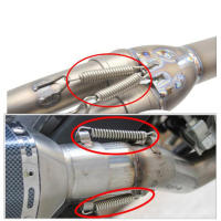 Resortes universales para tubos medios de escape de motocicleta, gancho de resorte de escape de acero inoxidable, 2 uds. - details 13