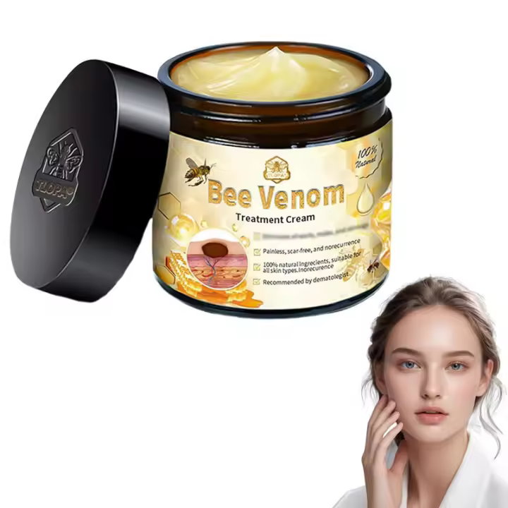 Crema para el tratamiento de la piel de abeja, crema de veneno de abeja, reduce eficazmente todo tipo de imperfecciones de la piel (1 unidad) - 1