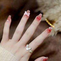 Kit de uñas de gel Classy Heart, kit de manicura de dedos artificiales para bricolaje en casa, pegamento largo - details 1