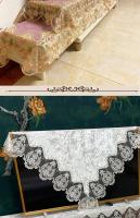 Mantel ENCE de lujo para salón, funda para dormitorio, papel tapiz para fiesta, bordado blanco americano, decoración de mesa de comedor - details 12