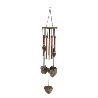 Campanas de viento conmemorativas de tono profundo para exteriores de madera con 8 tubos huecos de metal afinados con melodía relajante - details 3