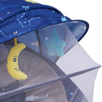 Mecedora eléctrica para bebé, cuna de música con Bluetooth, función de sincronización de ángulo ajustable, color azul, 5V - details 1