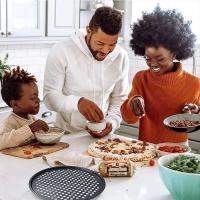 Plato de Malla Redondo Antiadherente Herramienta de Cocina para Hornear Pizza con Agujeros - details 5