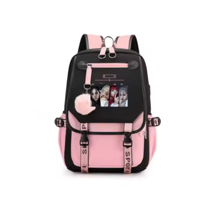 Mochila escolar con carga USB Mochila Blackpink - 1