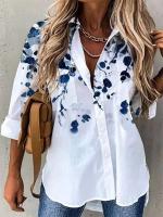 Camisa casual de manga larga de moda para mujer, blusa elegante para mujer - details 5