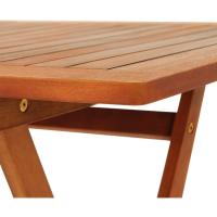 Juego de Muebles de Jardín Confort Madera Comedor Plegable 5 Pzas Exterior Patio Terraza 120x70x75cm - details 5