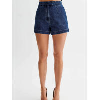 Conjunto de mezclilla sin mangas de moda casual de primavera/verano para mujer. - details 3
