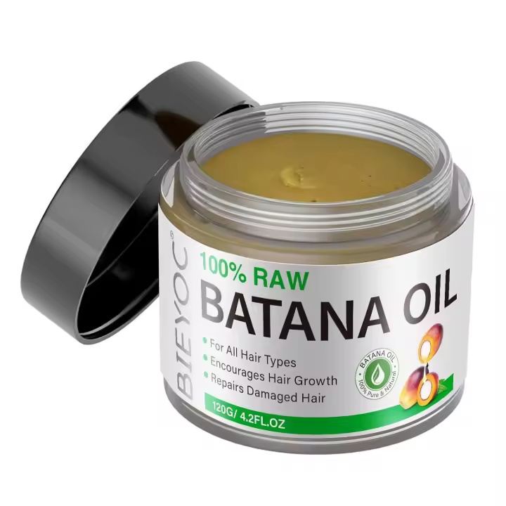 Crecimiento crudo, prensado en frío natural y orgánico, aceite para el cabello para hombres y mujeres 120G - 1