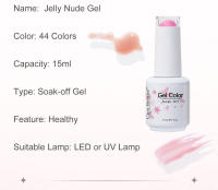 Clou Beaute-esmalte de uñas en Gel translúcido, barniz semitransparente, color Nude, rosa, rojo transparente, 6 piezas - details 2