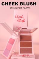 HANDAIYAN Resaltador de Contorno 3 en 1, Paleta de maquillaje, Resplandor Mate, Iluminador pigmentado, bronceador, 3 Colores - details 0