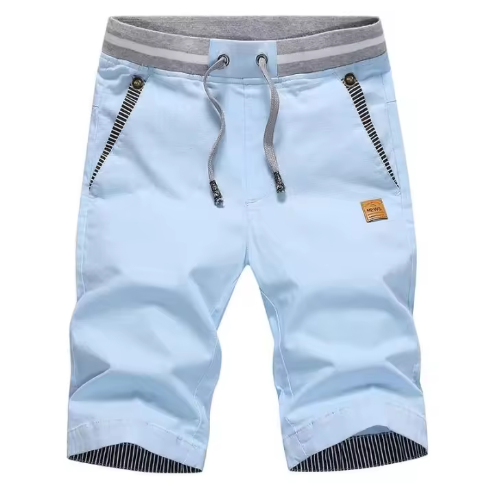 Pantalones Cortos de Algodón para Hombres Ouwu Moda de Verano Casual Talla Grande 4XL Ropa de Playa - 1