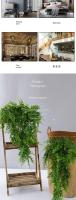 Planta Artificial de 90Cm Vid Decoración del hogar Hoja colgante de plástico Hierba Guirnalda Decoraciones para fiestas de bodas al aire libre Hiedra de ratán falsa - details 7