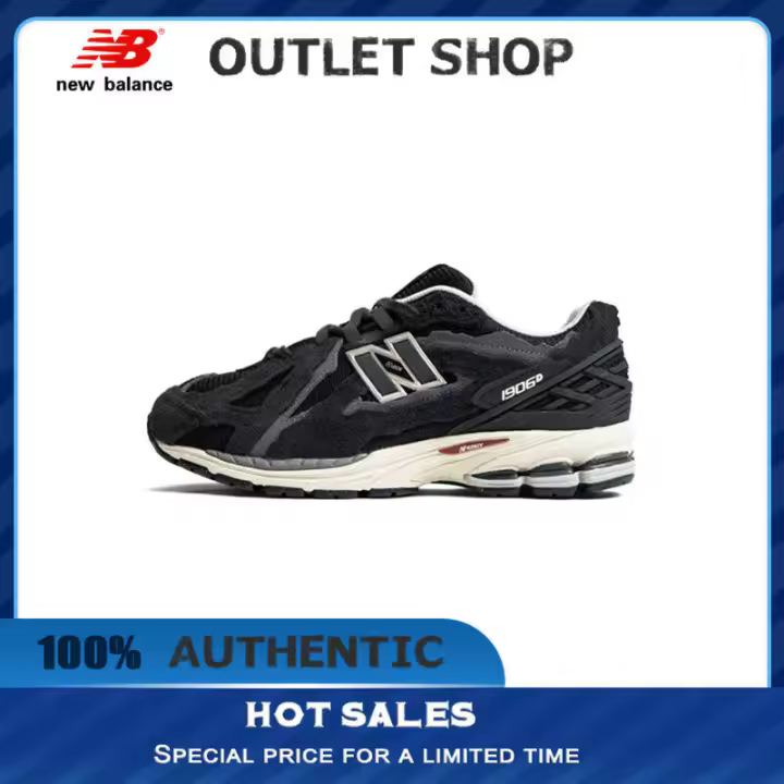 【100% AUTÉNTICO】 NB 1906R Negro Blanco " Zapatillas M1906DD Zapatillas deportivas de moda unisex para hombres y mujeres apliques LETEN - 1