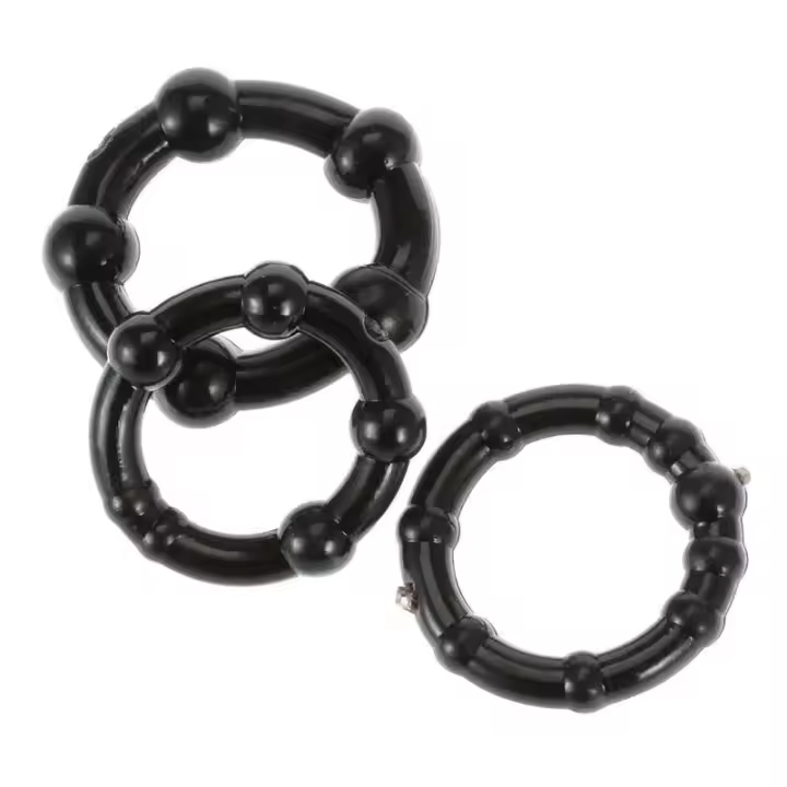 Mangas dobles para adultos masculinos y femeninos, agentes retardantes de eyaculación, anillos para pene reutilizables, extensiones, juguetes sexuales - 1