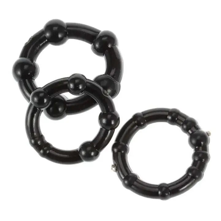Mangas dobles para adultos masculinos y femeninos, agentes retardantes de eyaculación, anillos para pene reutilizables, extensiones, juguetes sexuales - 1