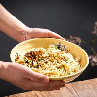 Vajilla, cuenco de melamina Ramen de cerámica de imitación, cuenco de fideos anticaída de estilo japonés, tazón de sopa de gran capacidad para restaurantes - details 3
