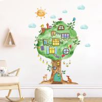 Pegatinas De Pared Para Habitación Infantil Animales De La Selva Africana Dibujos Animados Decoración Para Dormitorio Y Sala De Estar PVC - details 12