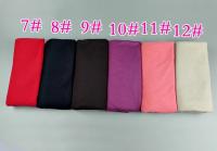 Hijab de algodón liso para mujer, chal largo y elástico, bufanda de red para el cuello, Sjaal musulmán, 35 colores, 180x80Cm - details 3