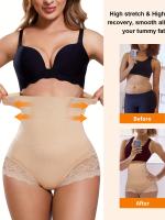 Pantalones de cintura alta para levantar y dar forma a las caderas de las mujeres, faja reductora de cintura con encaje para controlar el abdomen, ropa deportiva para mujeres - details 9