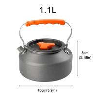 Tetera Ligera de Aleación de Aluminio para Acampar Herramienta de Cocina de Viaje al Aire Libre de 1.1L - details 5