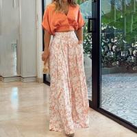 Conjunto de manga corta con estampado plisado y elegante para mujer 2025 - details 5