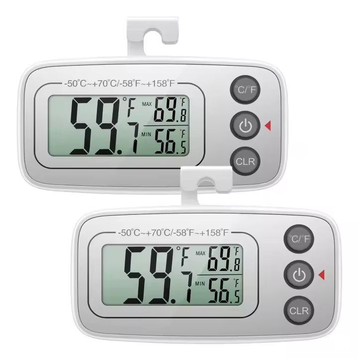 ORIA-termómetro Digital para refrigerador, 2 piezas, con pantalla LCD, para cocina y hogar - 1