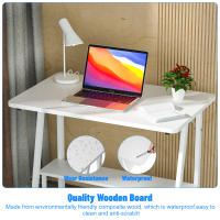 Rcynview Mesa de Oficina Moderna - Madera y Marco de Metal Z - Ideal para Dormitorio o Oficina - Producto de Alta Calidad - details 5