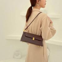 Bolso de hombro de cuero de PU para mujer, bolso pequeño, color sólido, de moda - details 8