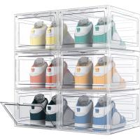 Cajas de Zapatos de Plástico Transparente 12 Cajas de Almacenamiento Apilables para Mujeres/Hombres - details 7