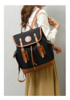 Mochila de lona vintage para mujer, mochila de viaje informal de gran capacidad, mochila escolar para estudiantes universitarios - details 16
