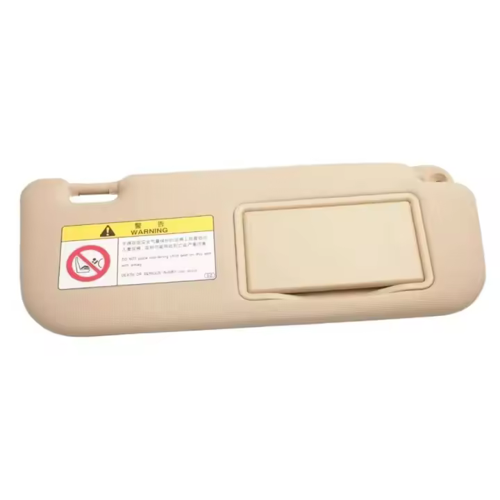 Parasol con espejo de maquillaje para Toyota Corolla, 2014, 2015, 2016, 2017, 2018, Beige, izquierda, gris, derecha - 1