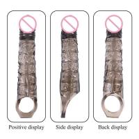 Leten Extender tooys Hombre Vibrador Juguetes sexuales 18 Anillo de erección Hombres Funda de condón especial para hombres para - details 19