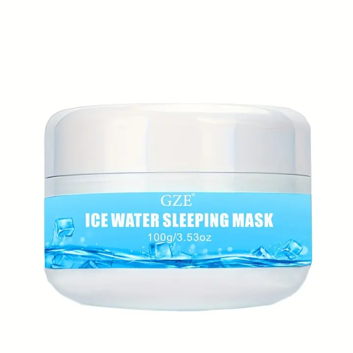 GZE Ice Water Sleeping Mask Beauty Skin 100g para la cara Hidratación e hidratación multiusos Perfecto para piel seca y opaca - 1