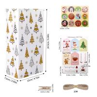 Calendario de Adviento para rellenar , con 24 bolsas y pegatinas de números, clips, cordel - details 9