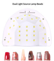 Secador LED UV para todo tipo de esmaltes de uñas, herramienta de salón de manicura y pedicura, lámpara de secado galvanizada para uñas - details 1