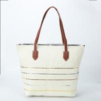 Bolsa de playa a rayas 2024, bolso de hombro para las axilas, bolso de lona informal de gran capacidad. - details 31