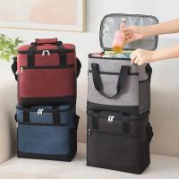 Bolsa de almuerzo aislante Bento de gran capacidad, fiambrera de comida para Picnic, almacenamiento de hielo, bolsa térmica portátil para nevera - details 1