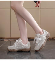 Nuevos Zapatos Casuales De Encaje Para Mujer, Zapatos De Tablero Transpirables De Malla - details 19