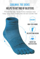 Calcetines deportivos de corredor AONIJIE E4109S actualización de par bajo corto perfectos para zapatos de carrera maratón de pie descalzo - details 2