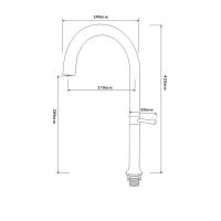 Grifo cepillado de níquel/pistola gris/oro, grifos de fregadero de cocina de un solo mango giratorios de 360 ​​grados de acero inoxidable 304 - details 9