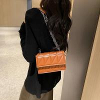 Bolso de hombro de diseñador a la moda para mujer, bolsos con asa de cuero PU, bolsos cruzados con correa de cadena para mujer - details 11